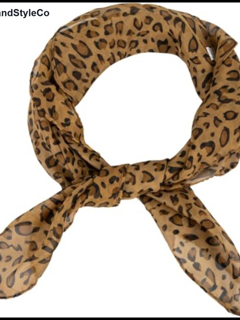 Chiffon Polka Dot Square Scarf Lightweight Neck Kerchief